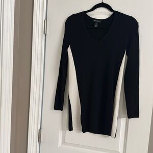 White House Black Market Black and White Sweater